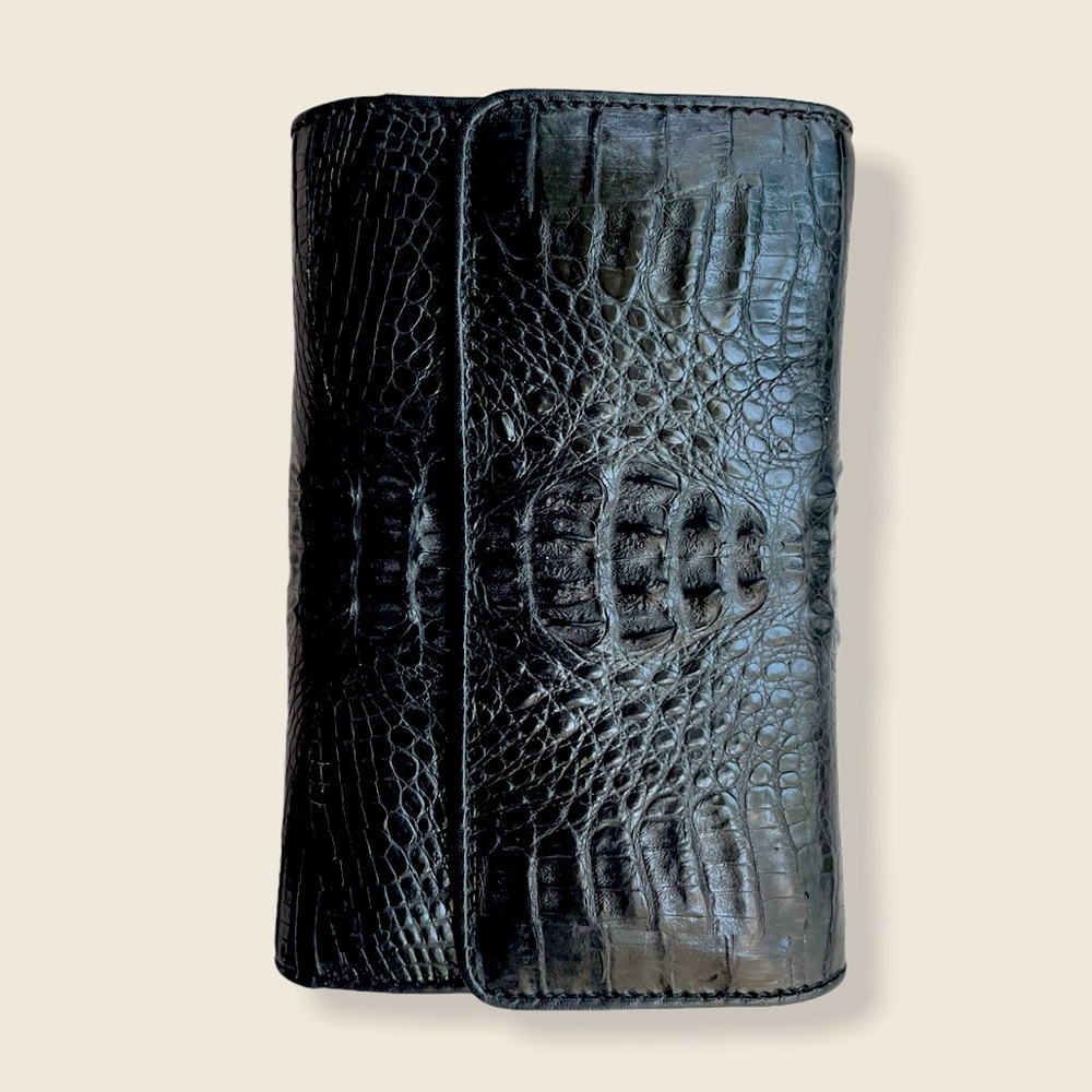 Genuine River Crocodile Skin Wallet, Brand New